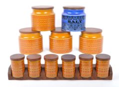 HORNSEA - SAFFRON - COLLECTION OF 1970S STORAGE JARS