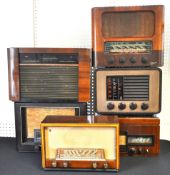 COLLECTION OF MID CENTURY VALVE RADIOS