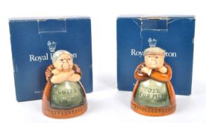 ROYAL DOULTON - TOIL FOR MEN / VOTES FOR WOMEN FIGURES