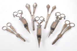 EARLY VICTORIAN 19TH CENTURY METAL CANDLE SNUFFER