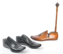 TWO EARLY 20TH CENTURY CAST IRON SHOE LASTS