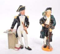 ROYAL DOULTON - THE CAPTAIN & LONG JOHN SILVER FIGURES