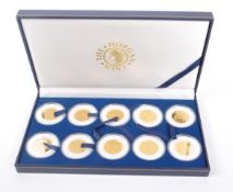THE MORGAN MINT - COLLECTION OF GOLD PLATED QUARTER DOLLARS