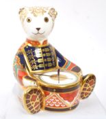 ROYAL CROWN DERBY - DRUMMER TEDDY PAPERWEIGHT