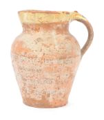 EARLY 20TH CENTURY GEORGE V CLAY COMMEMORATIVE JUG