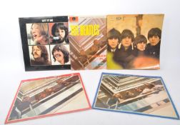 COLLECTION FIVE BEATLES LP VINYL RECORDS