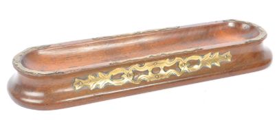 EARLY 20TH CENTURY BRASS MOUNTED PEN HOLDER