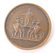 FRENCH BRONZE NAPOLEON CORONATION MEDAL
