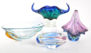 COLLECTION OF MID CENTURY STUDIO ART GLASS