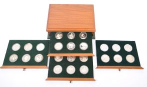 ROYAL MINT - WWF WILDLIFE CONSERVATION 24 COIN SILVER PROOF SET