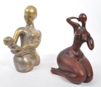 CONTEMPORARY MINIMALIST ABSTRACT BRASS SCULPTURE