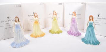 ROYAL DOULTON - FIVE FIGURES FROM THE GEMSTONE COLLECTION