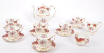 ROYAL ALBERT - CANTERBURY PATTERN - PORCELAIN CHINA TEA SET
