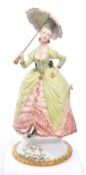 CAPODIMONTE - FORNILI FIGURE OF 18TH CENTURY STYLE LADY