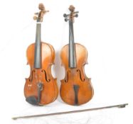 TWO EARLY 20TH CENTURY STRINGED VIOLIN INSTRUMENTS