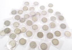 COLLECTION FORTY TWO 1930S & 1940S HALD CROWN COINS