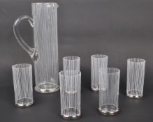 MID 20TH CENTURY JUG & DRINKING GLASSES LEMONADE SET