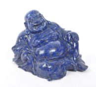 CHINESE LAPIS LAZULI STONE CARVED BUDDHA