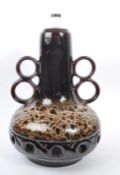 WEST GERMAN POTTERY - MID CENTURY TWO BULB LAMP
