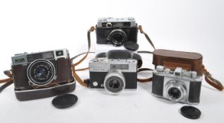 COLLECTION OF MID CENTURY JAPANESE RANGEFINDER CAMERAS