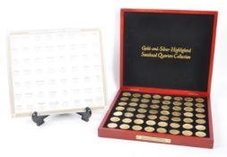 GOLD & SILVER HIGHLIGHTED QUARTER DOLLAR COLLECTION