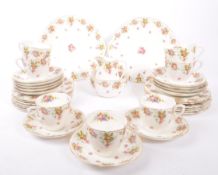 ROYAL DOULTON - PORCELAIN TEA SERVICE WITH FLORAL PATTERN