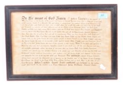 18TH CENTURY LAST WILL AND TESTAMENT OF JOHN DAVIES 1738