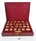 THE EMPIRE COLLECTION - GOLD PLATED REPLICAS STAMP INGOT SET