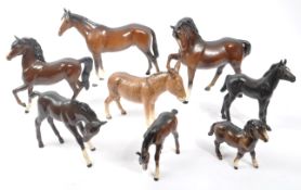 BESWICK / ROYAL DOULTON - COLLECTION OF HORSE / DONKEY FIGURES