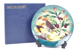 MOORCROFT - GOLDEN ORIOLE PLATE BY PHILIP GIBSON