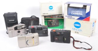 FIVE LATE 20TH CENTURY 35MM COMPACT CAMERAS