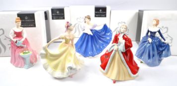 ROYAL DOULTON - COLLECTION OF PRETTY LADIES FIGURES