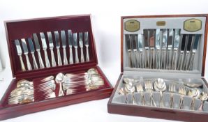 TWO SILVER PLATED CANTEENS - VINERS & OSBORNE