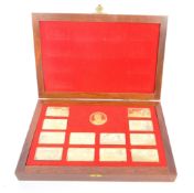 THE CHURCHILL YEARS POBJOY MINT - 22 CARAT GOLD ON SILVER INGOTS