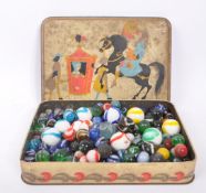 COLLECTION OF VICTORIAN & LATER MARBLES VARIOUS COLOURS