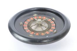 EARLY 20TH CENTURY FRENCH ROULETTE WHEEL SIGNED JAL 24