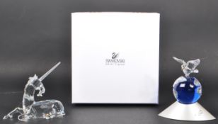 SWAROVSKI - CRYSTAL PLANET VISION 2000 & UNICORN FIGURES