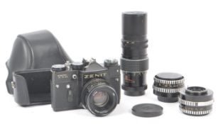 ZENIT TTL SLR CAMERA & M42 LENSES