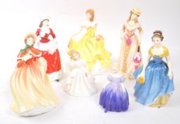 ROYAL DOULTON - COLLECTION OF SEVEN PRETTY LADIES FIGURES