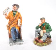 ROYAL DOULTON - TWO FIGURES TO INCLUDE THE NEWSVENDOR