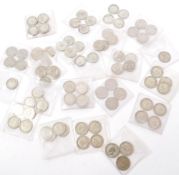 COLLECTION SEVENTY FIVE BRITISH SIXPENCE - 1920S-1940S