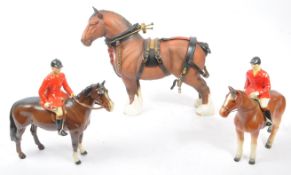 BESWICK - HORSE FIGURES INCLUDING CH BURNHAM BEAUTY
