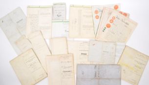COLLECTION OF 18TH & 19TH CENTURY INDENTURES & DEEDS