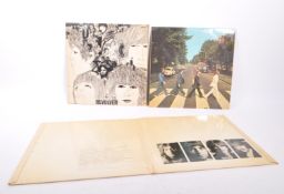 THREE VINTAGE BEATLES LP RECORDS - WHITE ALBUM - REVOLVER