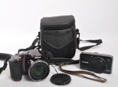 NIKON COOLPIX L830 BRIDGE CAMERA & CANON DIGITAL