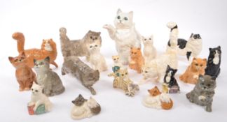 ROYAL DOULTON - LARGE COLLECTION OF CAT FIGURES