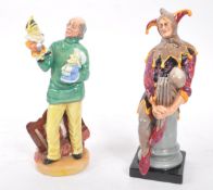 ROYAL DOULTON - TWO FIGURES THE JESTER & PUNCH AND JUDY MAN