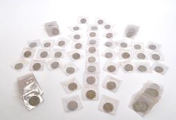 COLLECTION 20TH CENTURY POST 1947 TWO SHILLING COINS