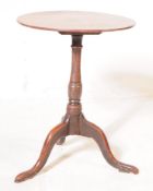 LATE 18TH CENTURY GEORGE III MAHOGANY TILT TOP TABLE
