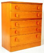 STAG FURNITURE - CANTATA RANGE - TEAK CHEST OF DRAWERS